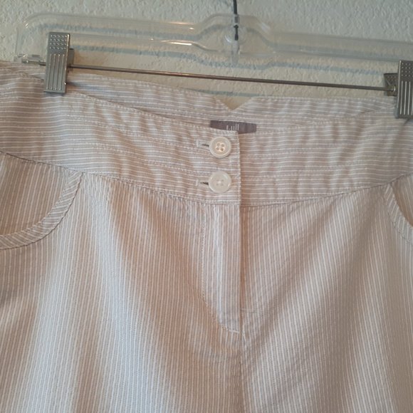 J. Jill Striped Cotton Wide Leg Pants - Picture 4 of 13